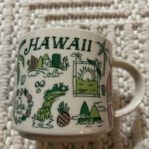 Starbucks Hawaii Mug with Green Illustrations